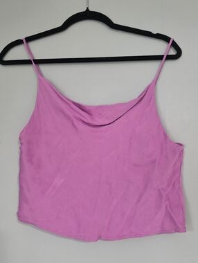 Zara Pink Cowl-Neck Spaghetti Strap Camisole